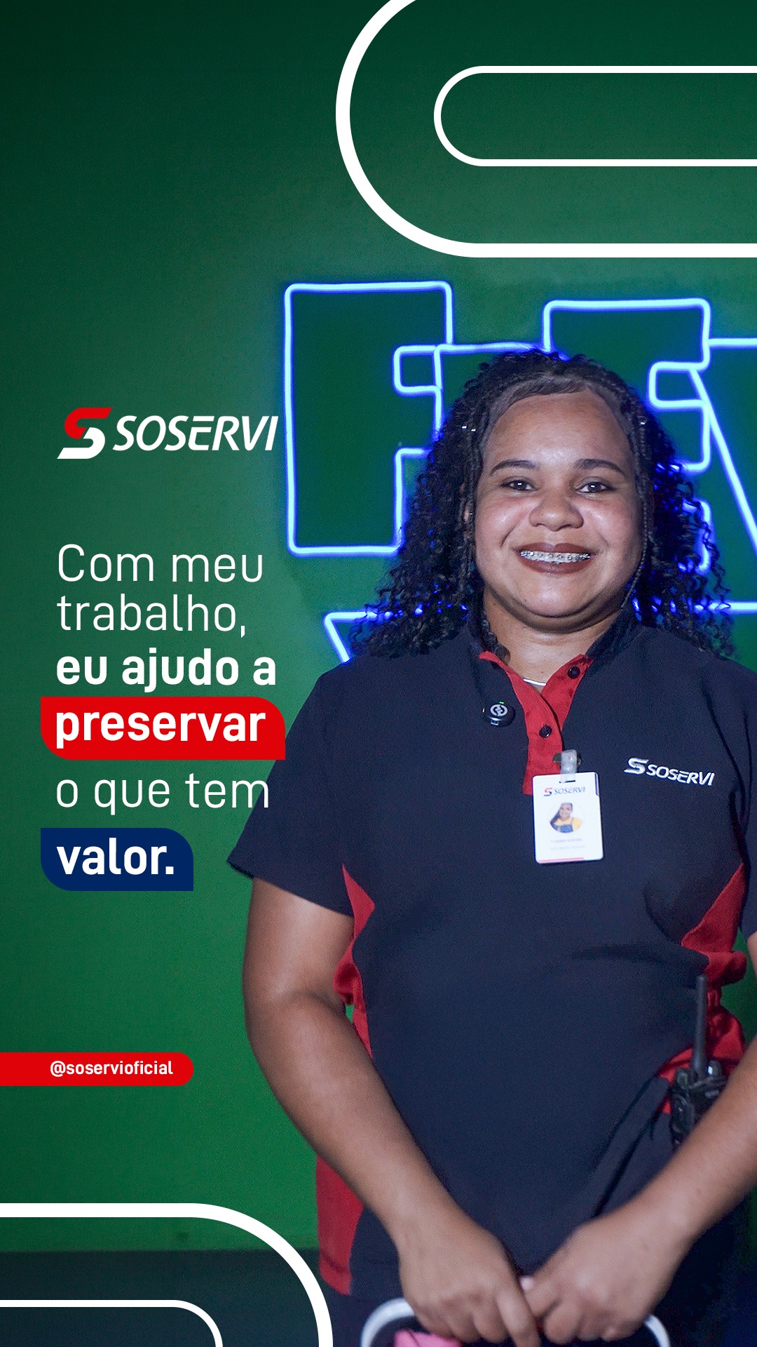 Essa é Luana, nossa ASG há 2 anos. No cuidado de cada detalhe, ela também ajuda a preservar histórias.

Ambientes que guardam relíquias, como o nosso cliente Paço do Frevo, exigem mais do que presença: exigem um serviço especializado.

Com profissionais capacitados, a Soservi garante a conservação, a organização e a qualidade que cada espaço precisa para oferecer a melhor experiência.

Pensou em Soservi, pensou em excelência.

#Soservi #SoserviTerceirização #Soservi53Anos