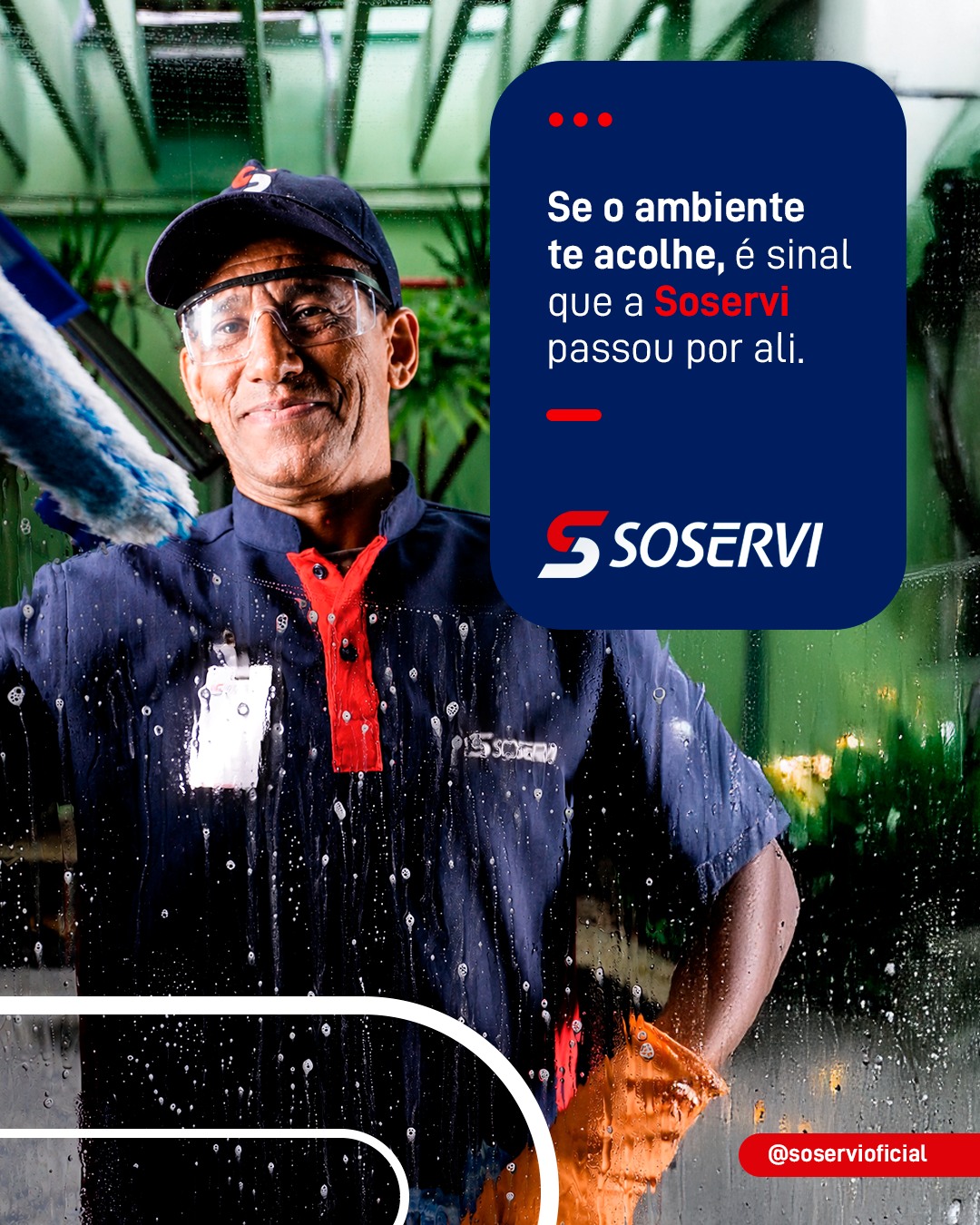 Tem uma sensação que todo mundo reconhece: chegar em um ambiente limpo, organizado, bem cuidado e pronto para receber.

Isso não acontece por acaso. Antes da rotina começar, existe o cuidado de um profissional ASG preparando o espaço para que as pessoas trabalhem melhor, circulem melhor e se sintam melhor.

Na Soservi, limpeza é mais do que serviço: é presença, cuidado e excelência percebida no dia a dia.

Quer levar essa sensação para a rotina da sua empresa? Fale com a Soservi.

Pensou em Soservi, pensou em excelência.

#Soservi #SoserviTerceirização #Soservi53Anos