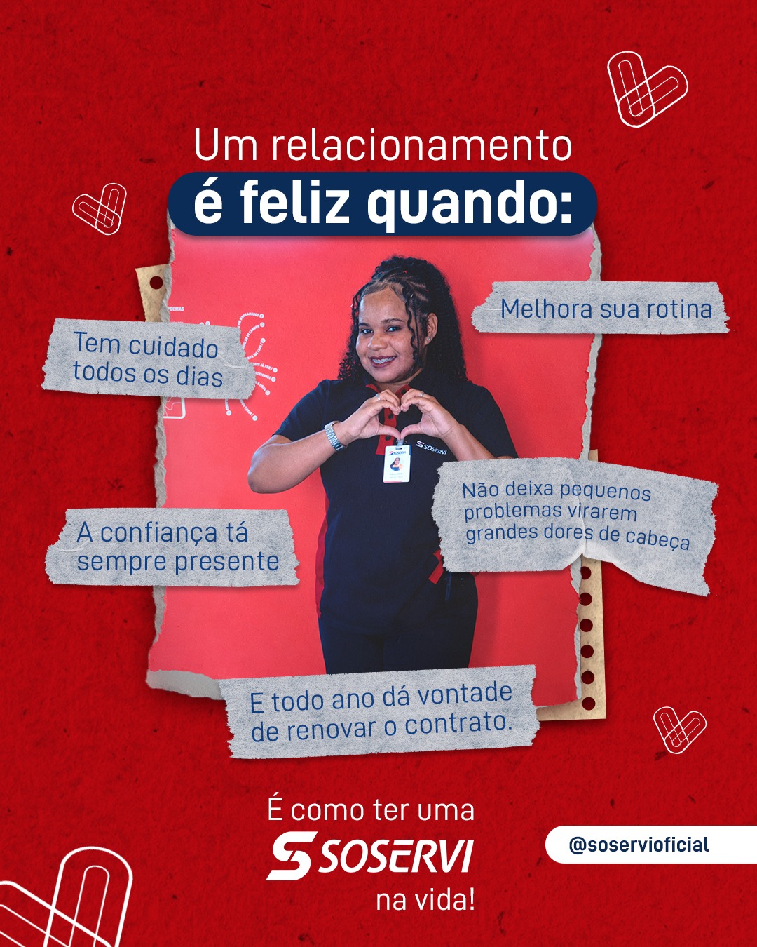 Se é para assumir um compromisso sério com a excelência, que seja com quem entende do assunto. ❤️

Pensou em Soservi, pensou em excelência.

#Soservi #SoserviTerceirização #Soservi53Anos
