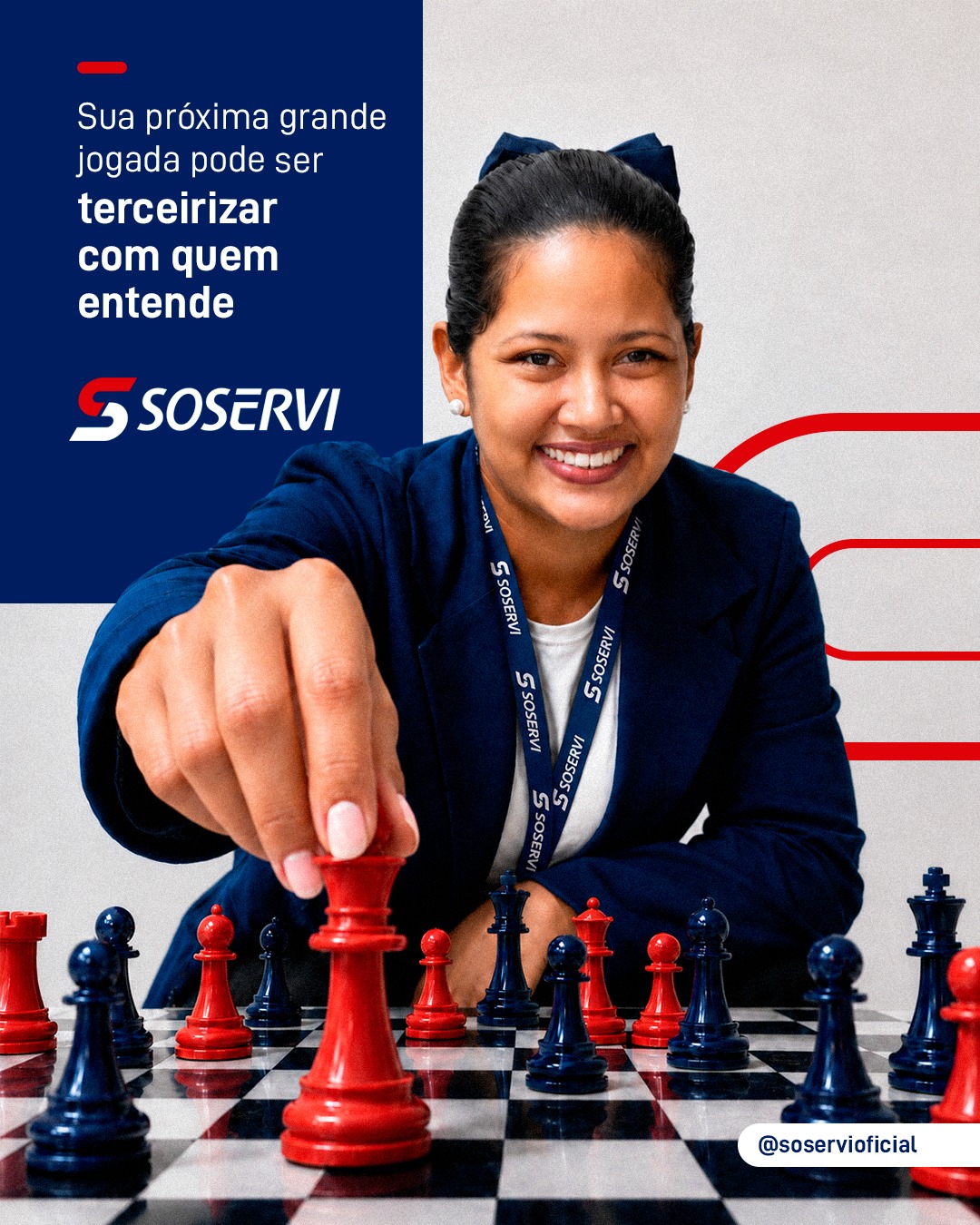 Os melhores gestores sabem exatamente onde investir seu tempo.

Quando atividades operacionais deixam de ocupar a agenda da liderança, sobra espaço para inovação, planejamento e crescimento.

Terceirizar é uma decisão estratégica.

Com a Soservi, sua empresa ganha eficiência operacional, equipes preparadas e uma gestão especializada que acompanha cada etapa do serviço.

Pensou em Soservi, pensou em excelência.

#Soservi #SoserviTerceirização #Soservi53Anos