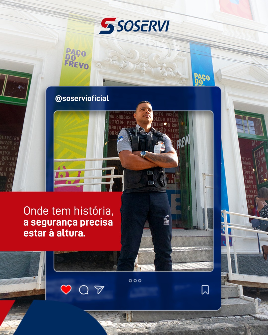 Todo lugar que recebe pessoas também carrega histórias, memórias e experiências únicas. E para que tudo isso aconteça com tranquilidade, existe algo essencial que muitas vezes passa despercebido: a segurança.

Por trás de cada destino bem cuidado existe uma operação preparada para proteger o patrimônio e quem passa por ele.

A vigilância é um dos pilares da atuação da Soservi, com equipes capacitadas para agir com atenção, estratégia e prontidão. Afinal, cuidar de um espaço turístico é também garantir que cada visita aconteça com segurança e confiança.

Pensou em Soservi, pensou em excelência.
#Soservi #SoserviTerceirização #Soservi53Anos