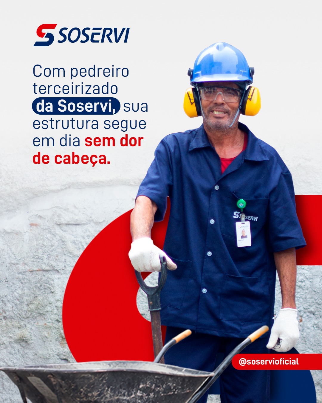 Em uma empresa, pequenos reparos não podem esperar virar grandes transtornos.

Trincas, ajustes, adequações e demandas estruturais fazem parte da rotina de muitos negócios, por isso, contar com um profissional disponível e preparado faz toda a diferença para manter tudo funcionando com segurança.

Com a Soservi, sua empresa reduz a dor de cabeça da busca por mão de obra e conta com pedreiros terceirizados para atender necessidades de manutenção e conservação predial.

Mais agilidade, mais organização e menos interrupções na sua rotina.

Pensou em Soservi, pensou em excelência.

#Soservi_ #SoserviTerceirização _#Soservi53Anos