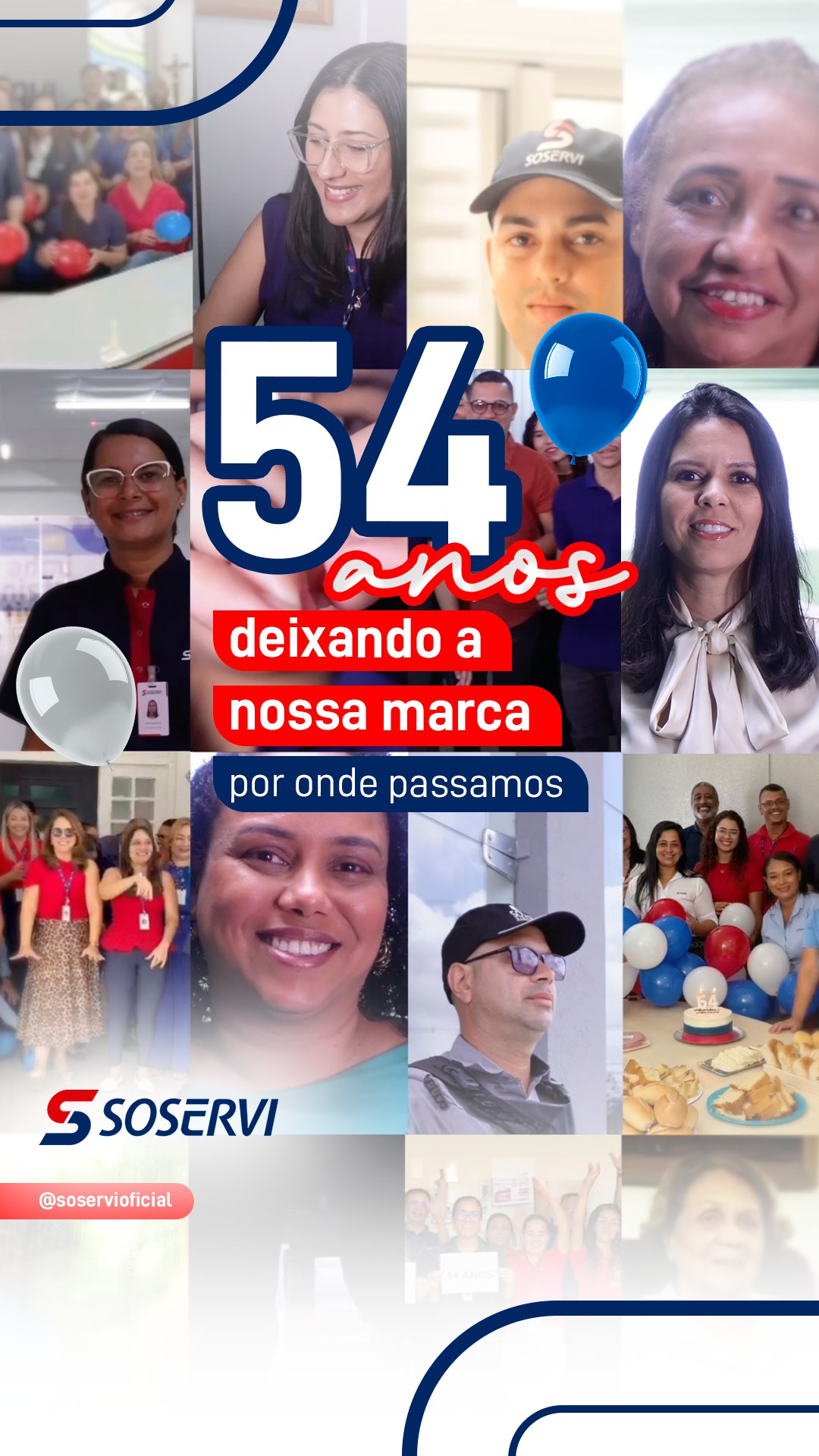 Neste domingo (06/09), celebramos a Soservi e todos que contribuíram para transformar um propósito em uma empresa que segue presente na rotina de tantos lugares e organizações.

Cada desafio superado, cada parceria conquistada e cada profissional que vestiu e veste a nossa camisa tem participação nessa conquista.

Que venham novos capítulos, novos desafios e muitos motivos para continuar fazendo a diferença.

Feliz aniversário, Soservi! 54 anos de história e ainda temos muito para construir.

Pensou em Soservi, pensou em excelência.

#Soservi #SoserviTerceirização #Soservi54Anos