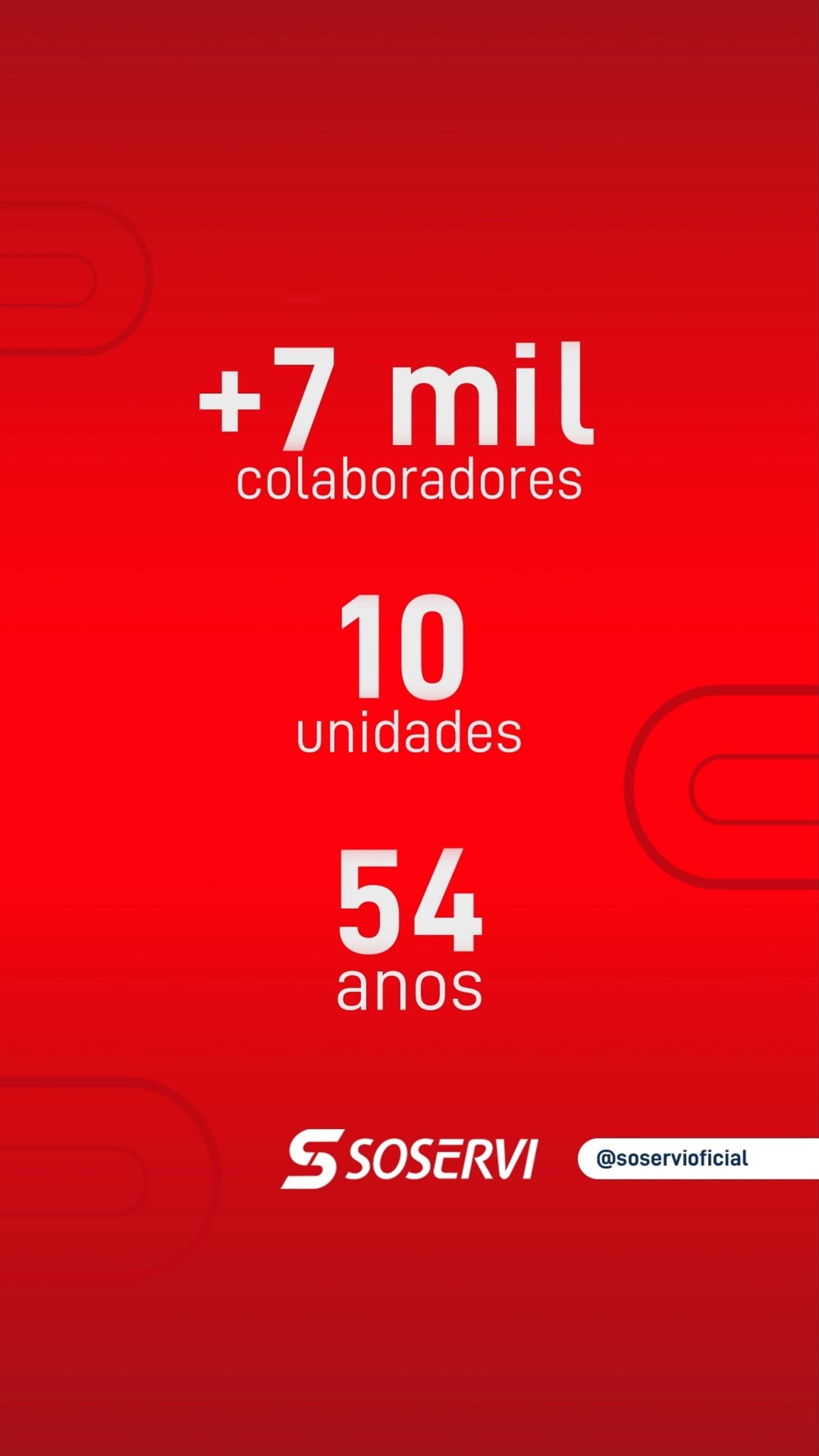 Uma história de 54 anos também pode ser contada por números. Mas, por trás de cada um deles, existem pessoas, trabalho, desafios e conquistas.

São anos de experiência, equipes que fazem acontecer, clientes que confiam no nosso trabalho e operações que nos desafiam diariamente a evoluir.

Cada número representa um pedaço da história que construímos juntos.

E ainda temos muitos capítulos pela frente.

Pensou em Soservi, pensou em excelência.

#Soservi_ #SoserviTerceirização _#Soservi54Anos