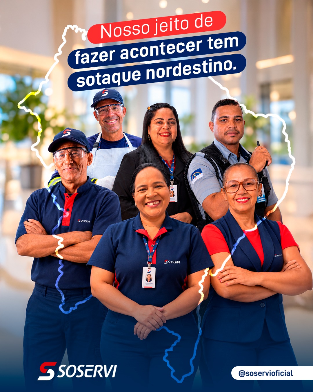 Tem orgulho, força, dedicação e muito trabalho no nosso jeito de fazer acontecer.

A Soservi nasceu no Nordeste e foi daqui que construímos uma trajetória que hoje reúne milhares de colaboradores, levando nossos serviços a diferentes lugares e fazendo parte da rotina de tantas empresas.

Neste Dia do Nordestino, celebramos nossas raízes e, principalmente, as pessoas que carregam essa força todos os dias.

Feliz Dia do Nordestino!

Pensou em Soservi, pensou em excelência.

#Soservi #SoserviTerceirização #Soservi54Anos